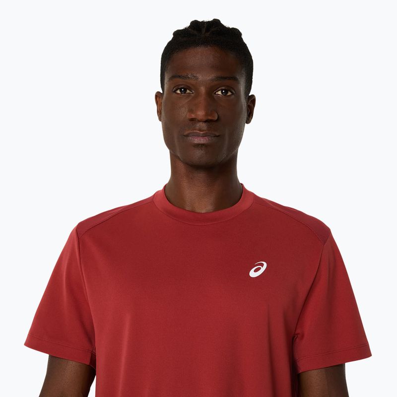 ASICS pánske tenisové tričko Court Top burnt red 4