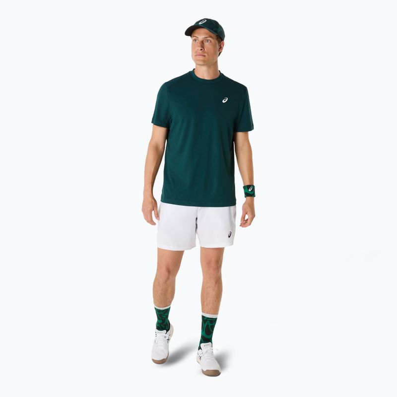 ASICS pánske tenisové tričko Court Top saxon green 2