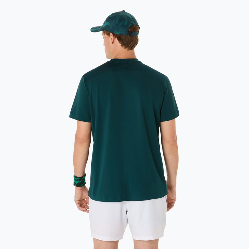 ASICS pánske tenisové tričko Court Top saxon green 3