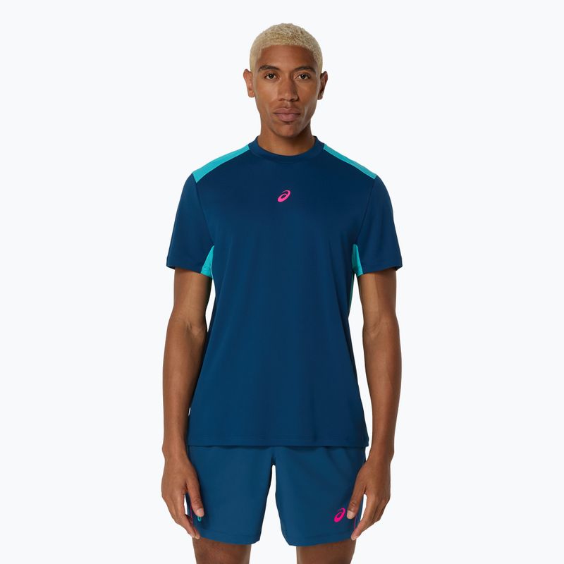 Pánske tenisové tričko ASICS Padel Court Top mako blue