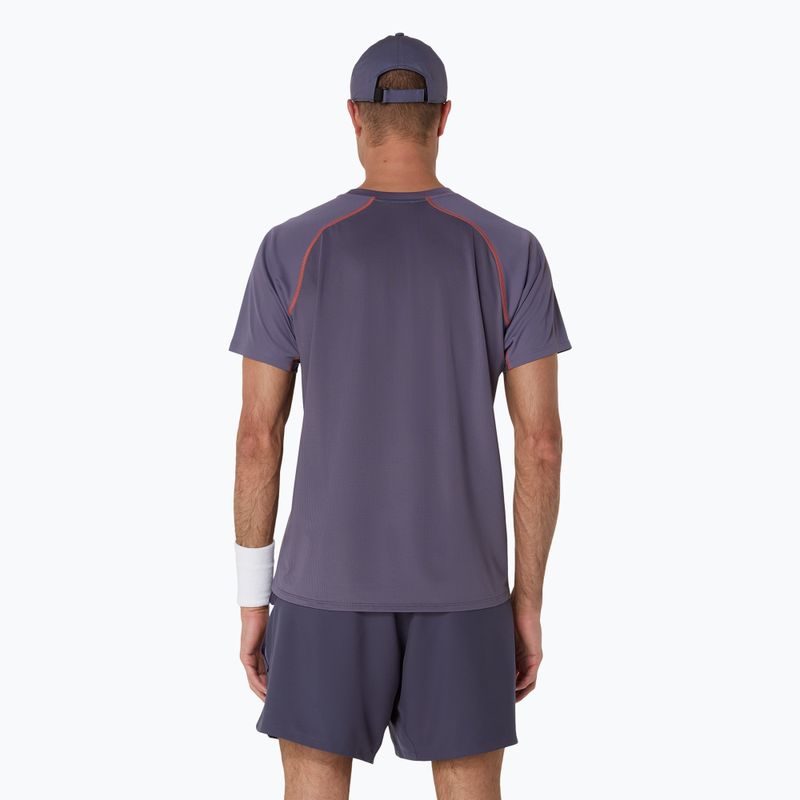 Pánske tenisové tričko ASICS Match Actibreeze Top sivo-fialovej farby 3
