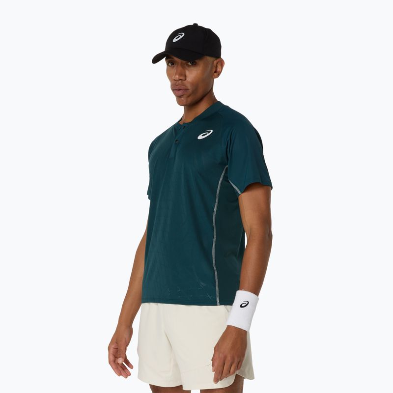 Pánske tričko ASICS Match Actibreeze Polo saxon green 4