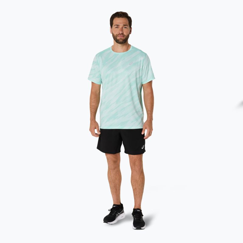 Pánske bežecké tričko ASICS Core All Over Print SS Top oasis green 2