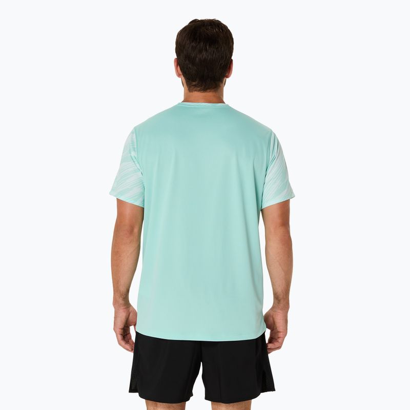Pánske bežecké tričko ASICS Core All Over Print SS Top oasis green 3