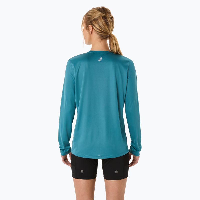 Dámske bežecké tričko Longsleeve ASICS Fujitrail Logo atlantis blue 3