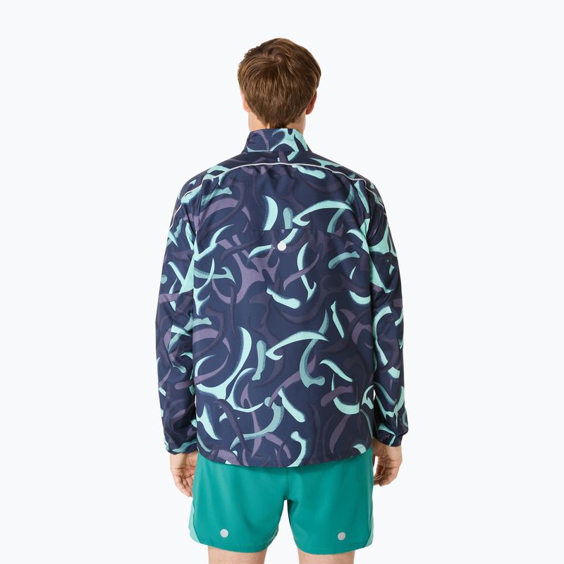 Pánska bežecká bunda ASICS Road Lite-Show Packable midnight 3