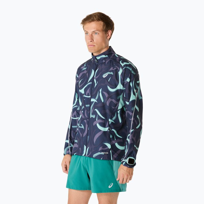 Pánska bežecká bunda ASICS Road Lite-Show Packable midnight 4