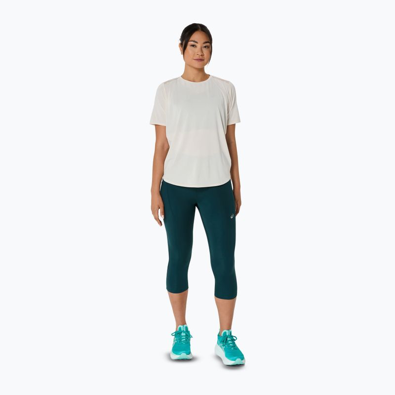Dámske bežecké legíny ASICS High Waist Capri saxon green 2