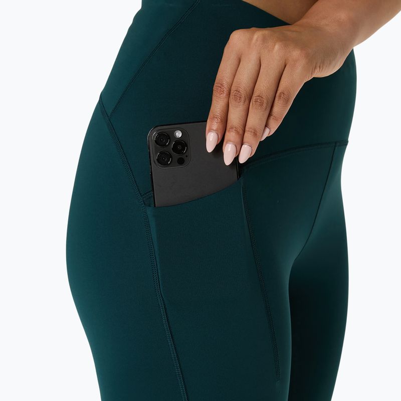 Dámske bežecké legíny ASICS High Waist Capri saxon green 6