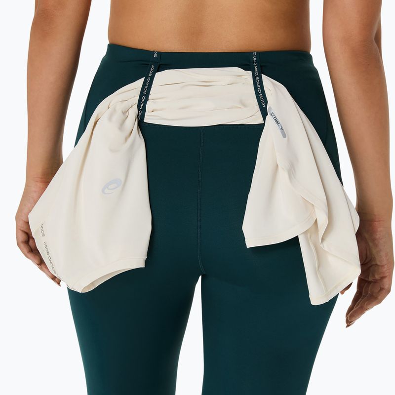 Dámske bežecké legíny ASICS High Waist Capri saxon green 9