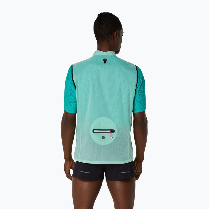 Pánske bežecké oblečenie Asics Metarun Packable bez rukávov oasis green 3
