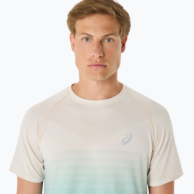 Pánske bežecké tričko ASICS Seamless performance birch/oasis green 5