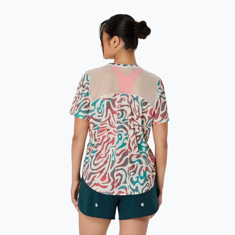 Dámske bežecké tričko ASICS Road All Over Print Top birch 3