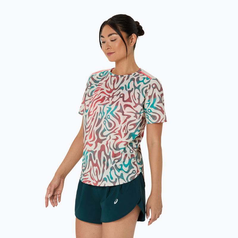 Dámske bežecké tričko ASICS Road All Over Print Top birch 4