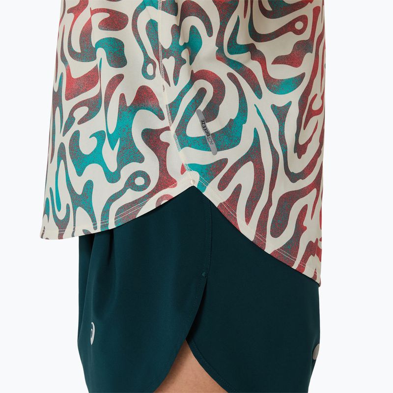 Dámske bežecké tričko ASICS Road All Over Print Top birch 6