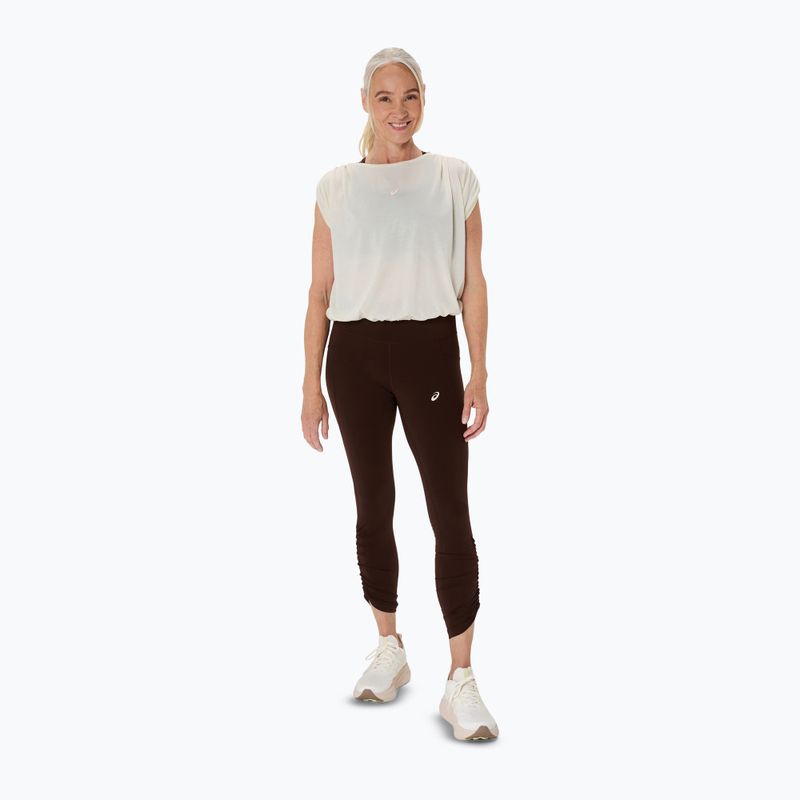 Dámske bežecké legíny ASICS Nagino Run Adjustable Tight coffee 2