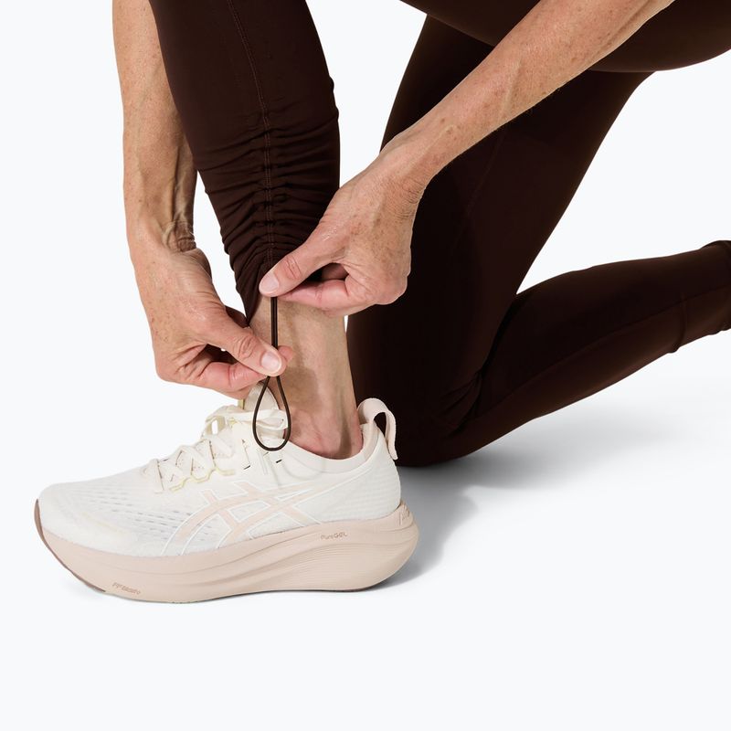 Dámske bežecké legíny ASICS Nagino Run Adjustable Tight coffee 7