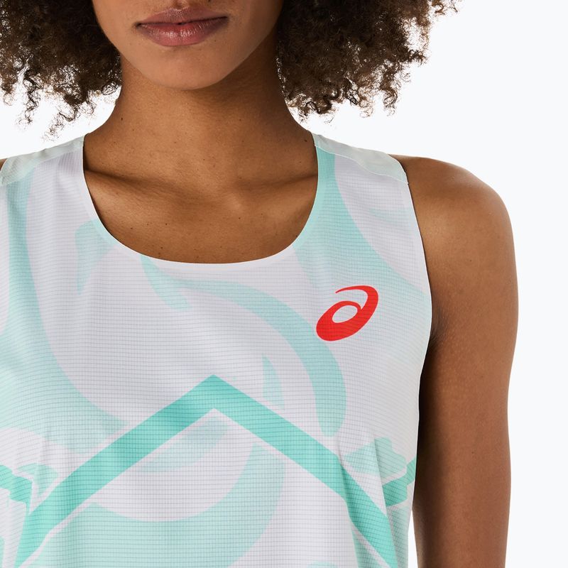 Dámske bežecké tričko ASICS Light Knit Singlet soothing sea 4