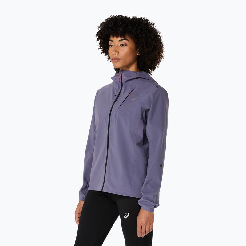 Dámska bežecká bunda ASICS Metarun Waterproof greyish purple 4