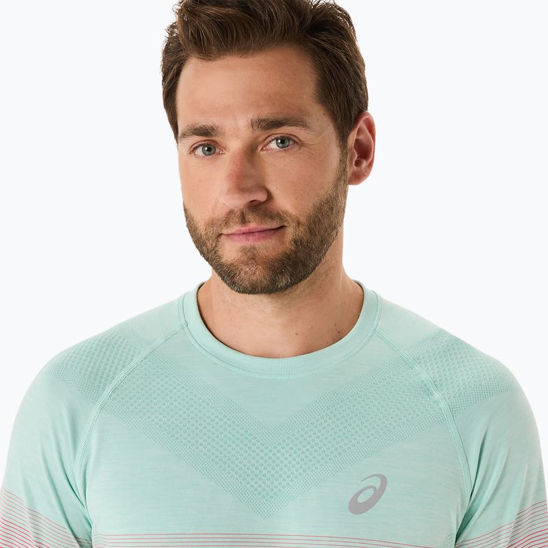 Pánske bežecké tričko Longsleeve ASICS Seamless coral reef/oasis green 5