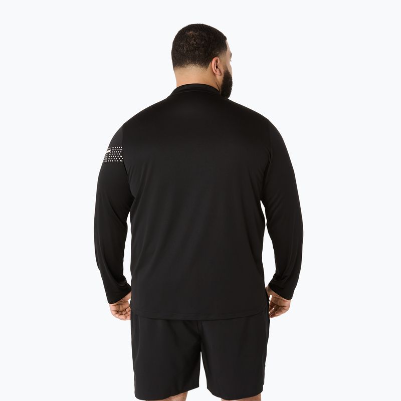 Pánske bežecké tričko Longsleeve ASICS Icon LS 1/2 Zip performance black 3