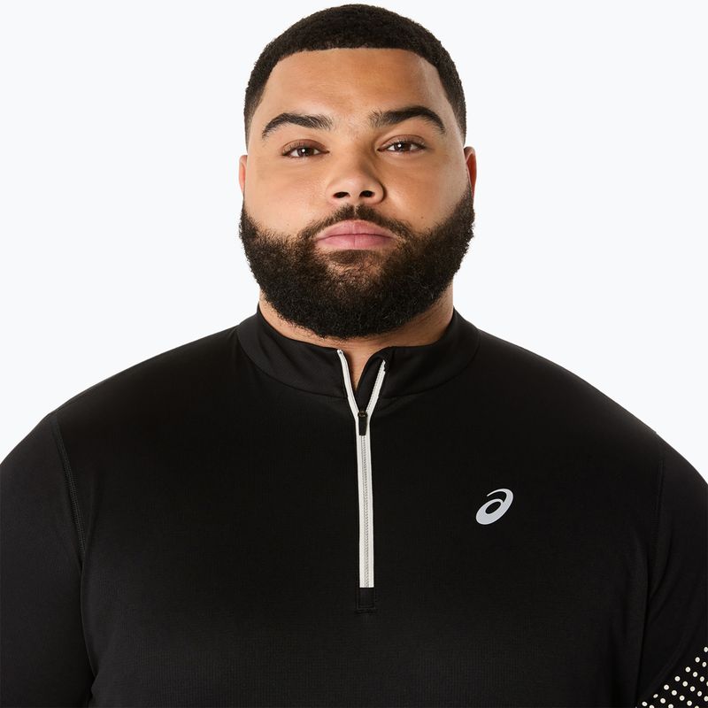 Pánske bežecké tričko Longsleeve ASICS Icon LS 1/2 Zip performance black 5
