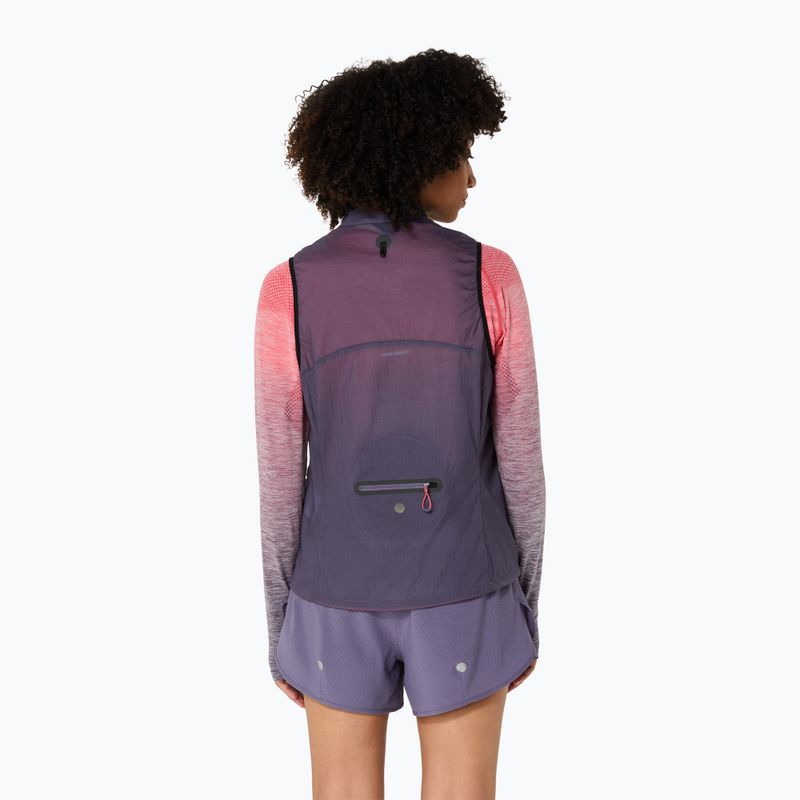 ASICS dámske bežecké oblečenie bez rukávov Metarun Packable sivo-fialové 3