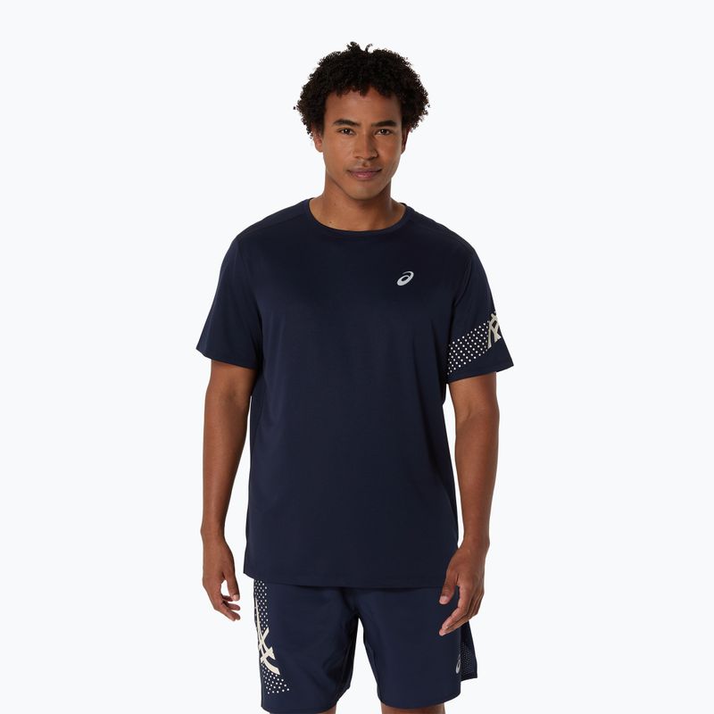 Pánske bežecké tričko ASICS Icon SS Top midnight