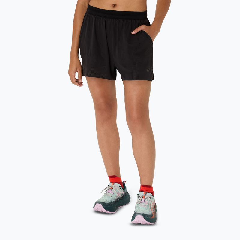 Dámske bežecké šortky ASICS Fujitrail Elite performance black