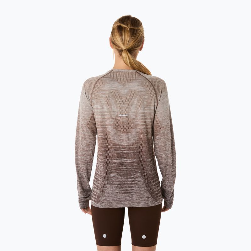 Dámske bežecké tričko Longsleeve ASICS Seamless taupe grey/coffee 3