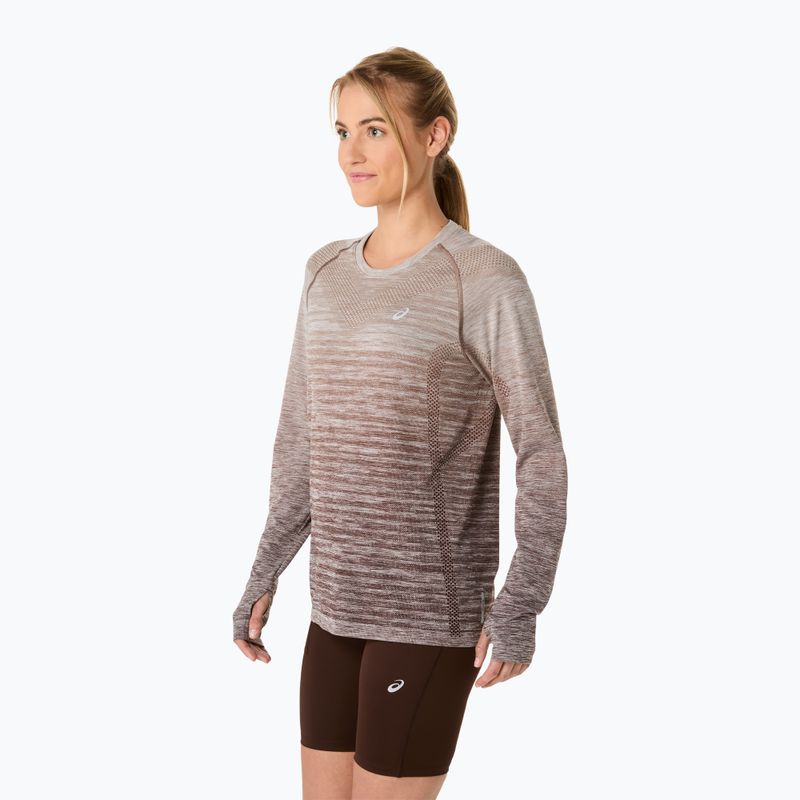 Dámske bežecké tričko Longsleeve ASICS Seamless taupe grey/coffee 4