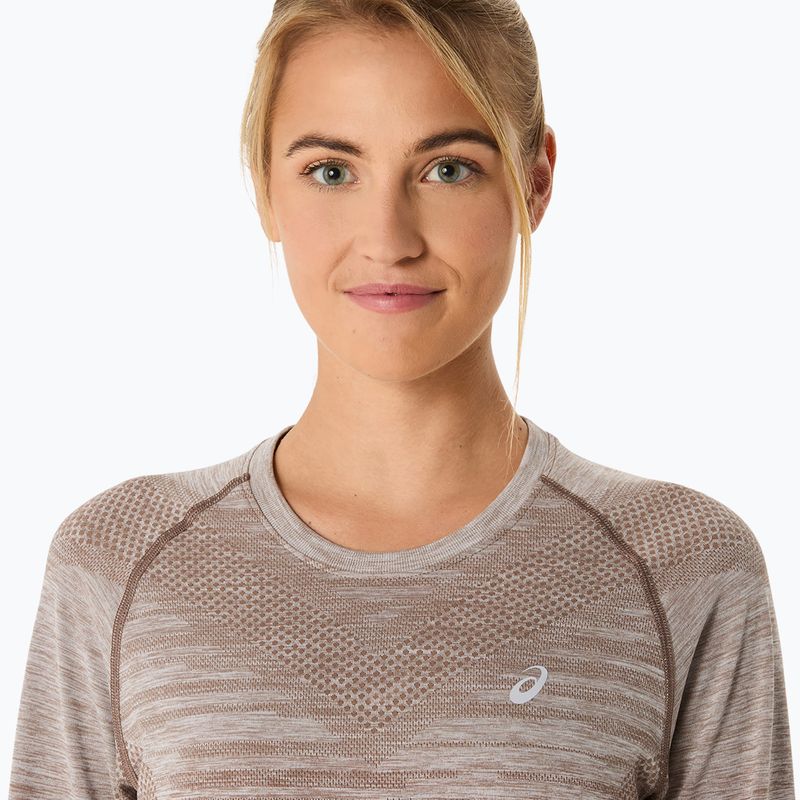 Dámske bežecké tričko Longsleeve ASICS Seamless taupe grey/coffee 5