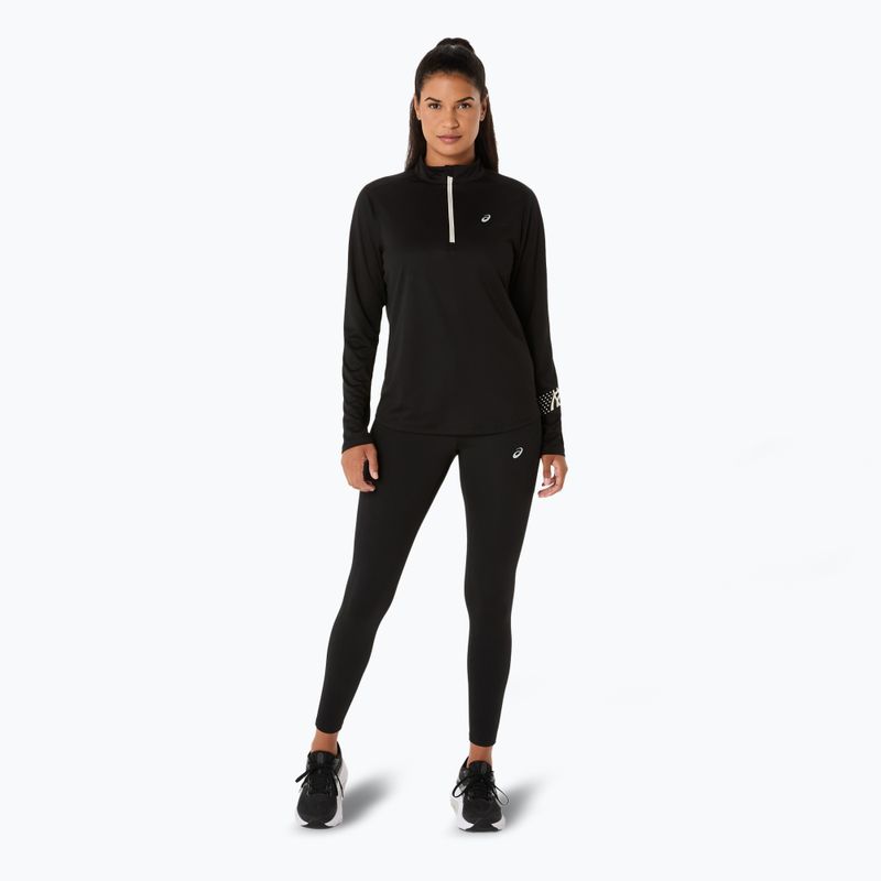 Dámske bežecké tričko Longsleeve ASICS Icon 1/2 Zip LS Top performanceblack 2