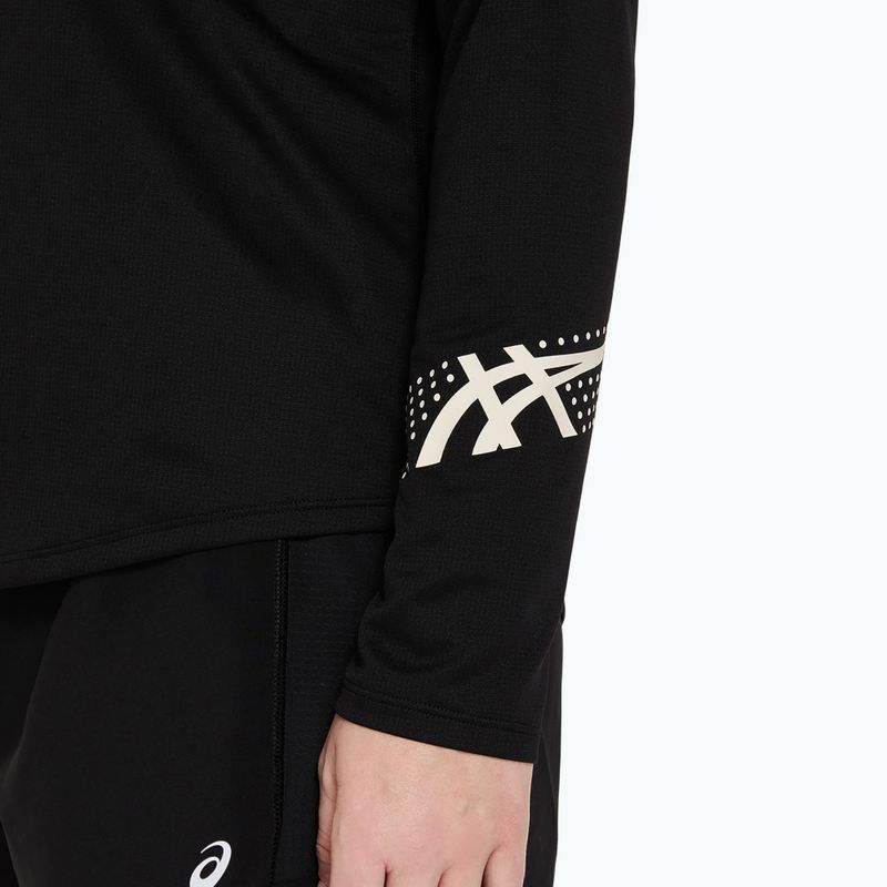 Dámske bežecké tričko Longsleeve ASICS Icon 1/2 Zip LS Top performanceblack 6