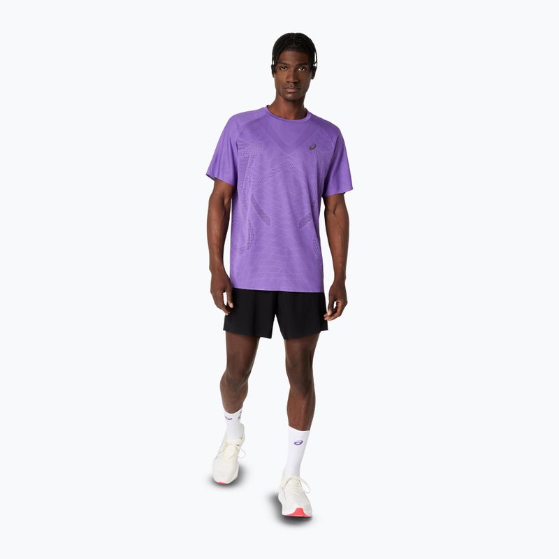 Pánske bežecké tričko ASICS Metarun SS Top edo purple 2