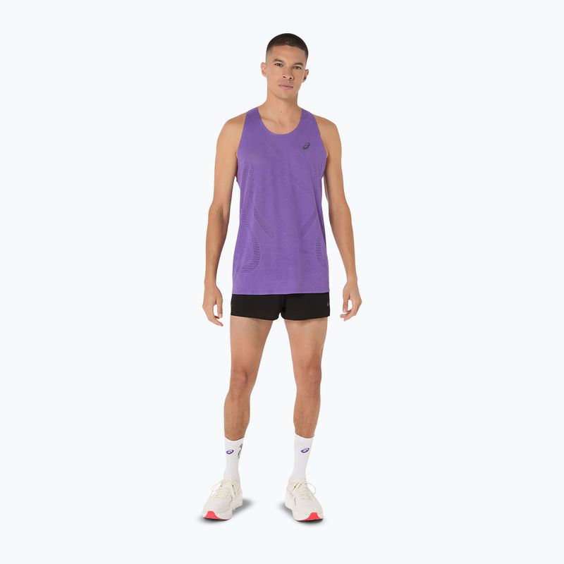 Pánske bežecké tričko ASICS Metarun Singlet edo purple 2