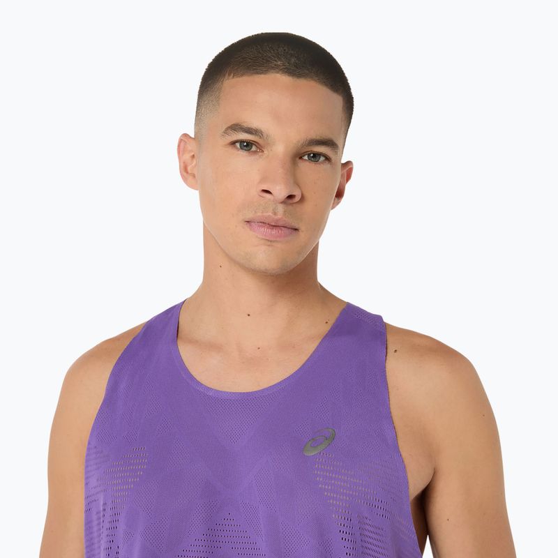 Pánske bežecké tričko ASICS Metarun Singlet edo purple 7