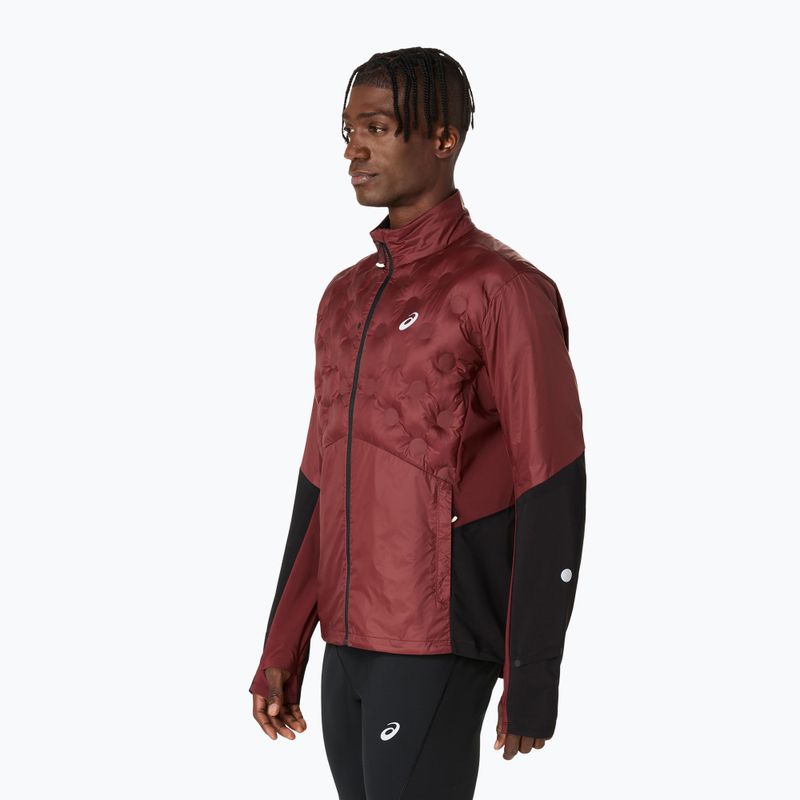 Pánska bežecká bunda ASICS Road Winter dark red planet 4