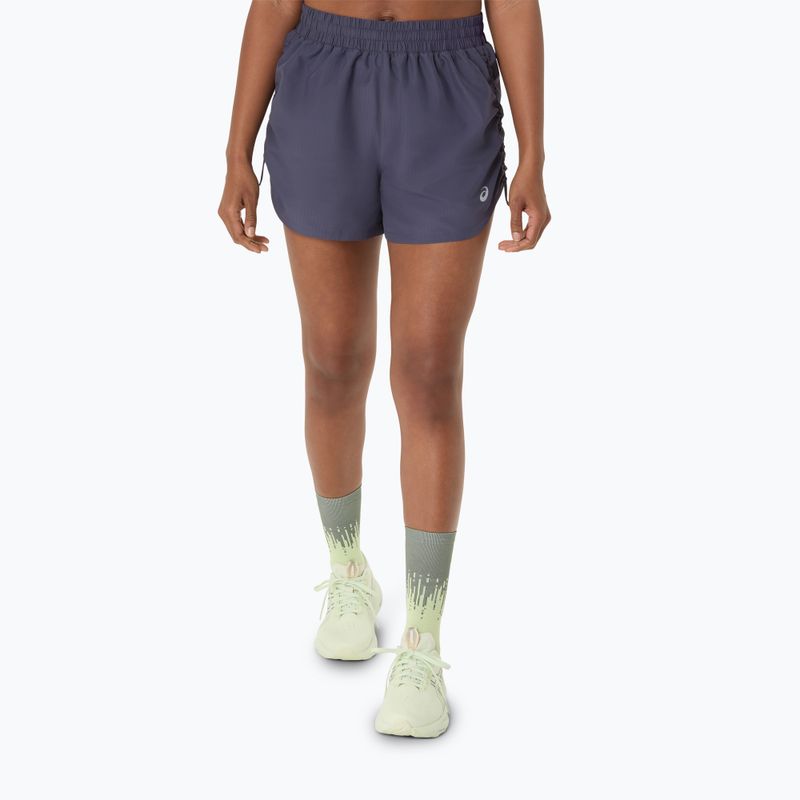 Dámske bežecké šortky ASICS Nagino Run Adjustable 4IN indigo fog