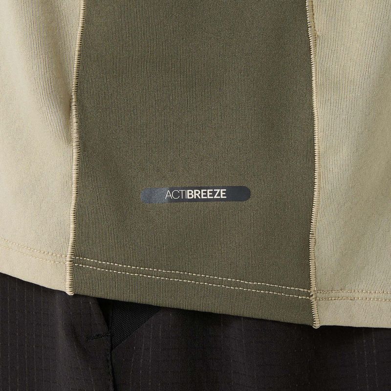 Pánske bežecké tričko ASICS Fujitrail Elite Top khaki/mantle green 7