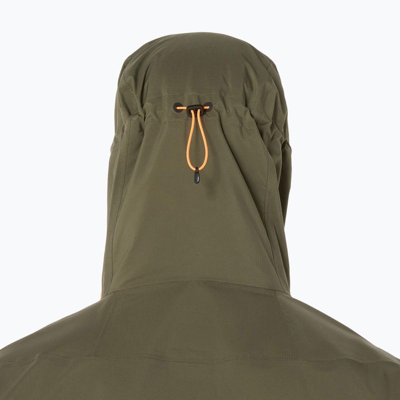 Pánska bežecká bunda ASICS Fujitrail Elite Waterproof mantle green 8