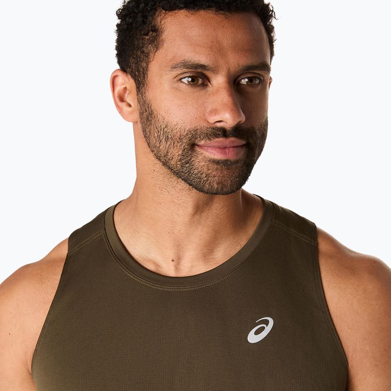 Pánske bežecké tričko ASICS Core Singlet brown stone 5