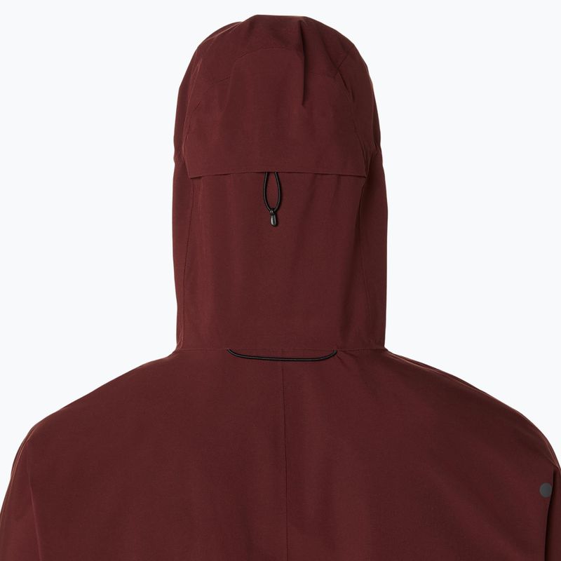 Pánska bežecká bunda ASICS Metarun Waterproof dark red planet 7