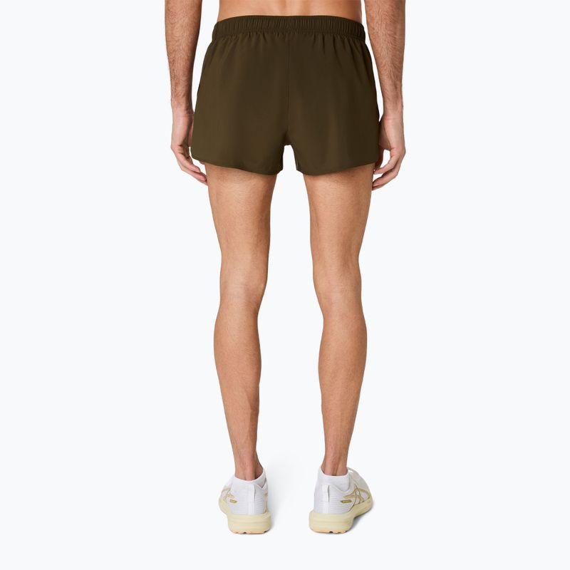 Pánske bežecké šortky ASICS Core Split Short brown stone 3