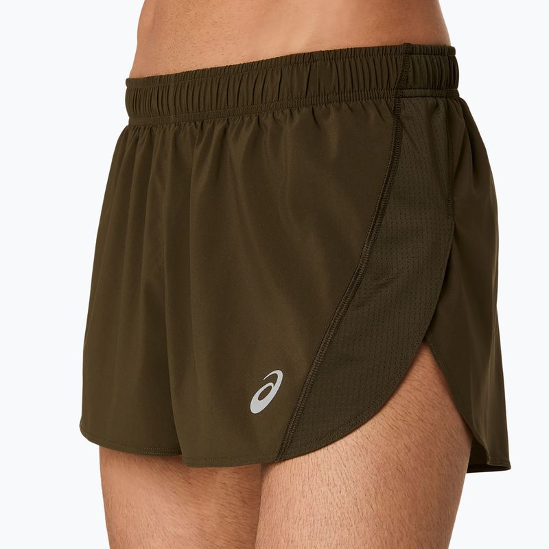 Pánske bežecké šortky ASICS Core Split Short brown stone 5
