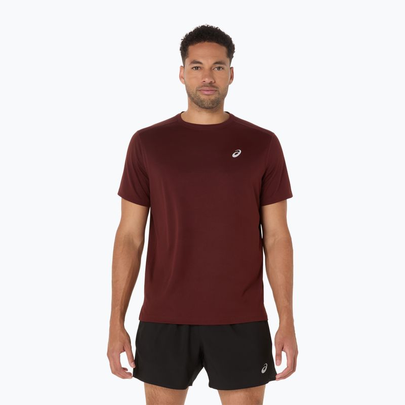 Pánske bežecké tričko ASICS Core dark red planet