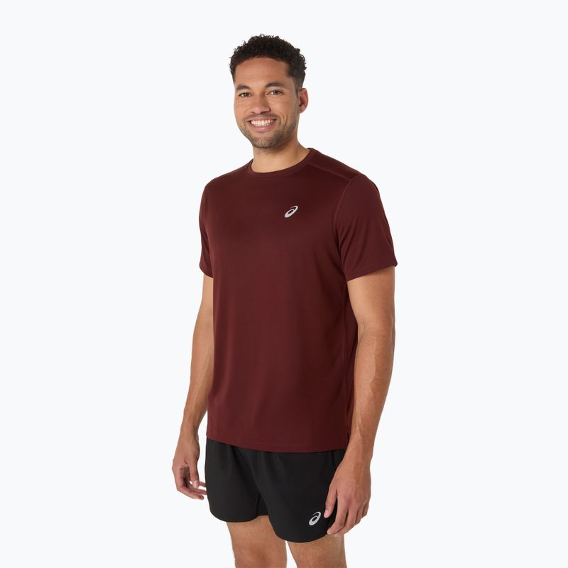 Pánske bežecké tričko ASICS Core dark red planet 4