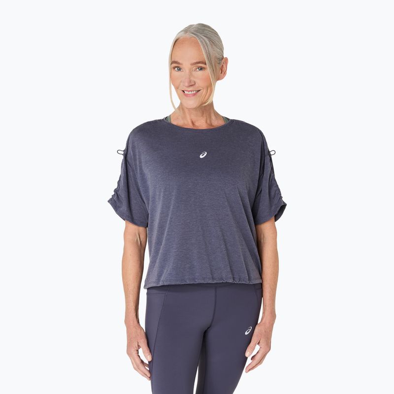 Dámske bežecké tričko ASICS Nagino Run Adjustable Top indigo fog