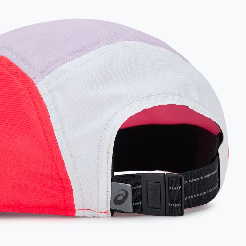 Kšiltovka ASICS 5 Panel flash red/edo purple/dusk violet 4