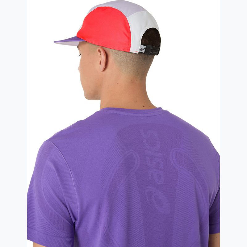 Kšiltovka ASICS 5 Panel flash red/edo purple/dusk violet 5